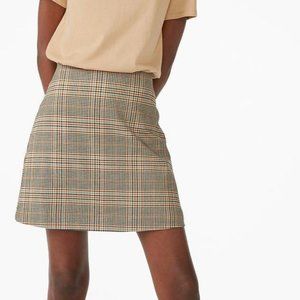 Monki Plaid Mini Skirt Excellent Condition EU 38